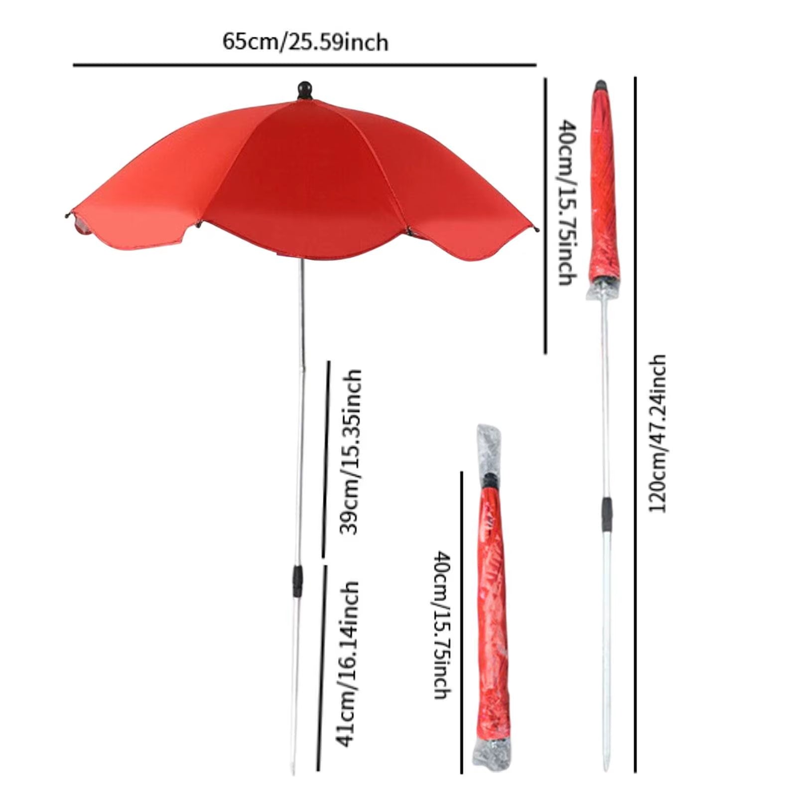 65Cm Upgraded Plant Umbrellas for Outdoor Plants, Adjustable Garden Shade Umbrella Larger Plants Shade Cover
