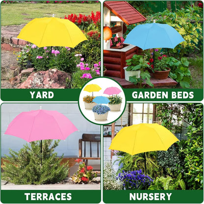 65Cm Upgraded Plant Umbrellas for Outdoor Plants, Adjustable Garden Shade Umbrella Larger Plants Shade Cover